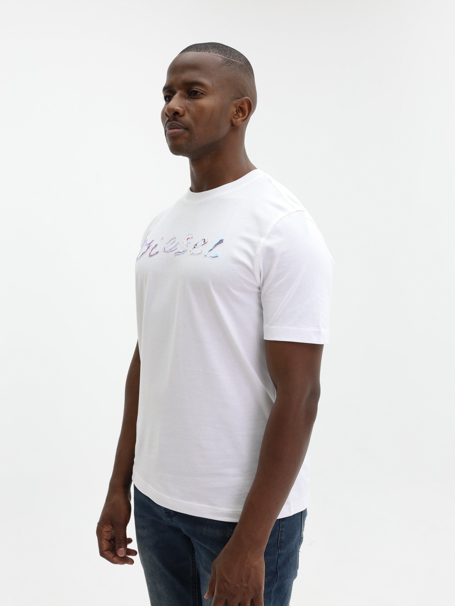 Diesel T-Shirt T-Adjust K16 Logo White